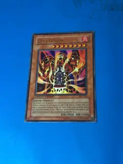 YUGIOH Ultra Rare Lava Golem IOC-SE4 PLAYED - Image 1