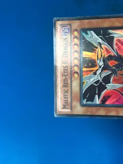 YUGIOH Super Rare Malefic Red-Eyes B. Dragon MOV2-EN001 PLAYED - Image 3