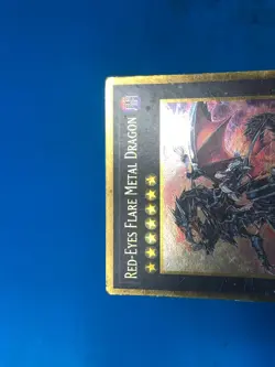 YUGIOH Gold Rare Red-Eyes Flare Metal Dragon PGL3-EN078 1st Edition PLAYED - Image 3