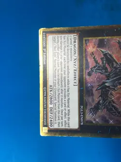 YUGIOH Gold Rare Red-Eyes Flare Metal Dragon PGL3-EN078 1st Edition PLAYED - Image 4