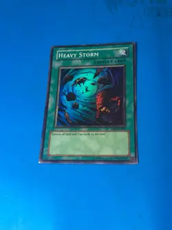 YUGIOH Super Rare Heavy Storm DB2-EN084 PLAYED - Image 1