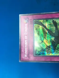 YUGIOH Secret Rare Windstorm Of Etaqua PCY-E001 PLAYED - Image 3