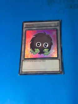 YUGIOH Ultra Rare Pink Kuriboh Token LC03-EN006 PLAYED - Image 1