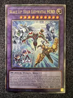 Yugioh Wake Up Your Elemental HERO MP24-EN018 Quarter Century Secret Rare NM - Image 1