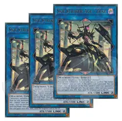Yugioh - Sky Striker Ace - Zeke x 3 - 1st Edition Ultra Rare NM - Free Holo - Image 1
