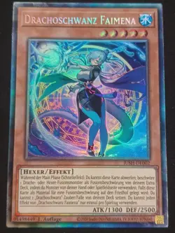 Drachoschwanz Faimena JUSH-DE002 Collectors Rare Justice Hunters DE NM YUGIOH - Image 1