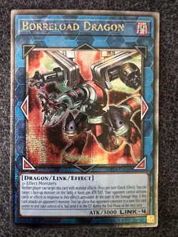 Yugioh Borreload Dragon MP24-EN048 Quarter Century Secret Rare 1st Edition NM - Image 1