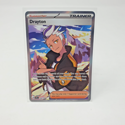 Drayton 232/182 Surging Sparks Pokemon Card Full Art Holo Double Rare Trainer EN - Image 1