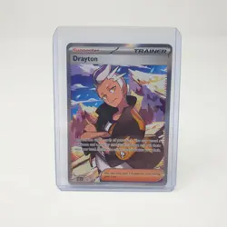 Drayton 232/182 Surging Sparks Pokemon Card Full Art Holo Double Rare Trainer EN - Image 3