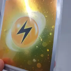 Holo Lightning Energy HD Swirl Galaxy Cosmo Foil Pokemon Card S&V 151 SVE 004 - Image 2