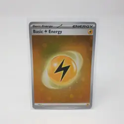 Holo Lightning Energy HD Swirl Galaxy Cosmo Foil Pokemon Card S&V 151 SVE 004 - Image 3