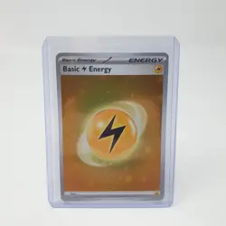 Holo Lightning Energy HD Swirl Galaxy Cosmo Foil Pokemon Card S&V 151 SVE 004 - Image 5