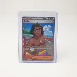 Surfer 235/182 Surging Sparks Pokemon Card Full Art Holo Double Rare Trainer ENG - Image 3