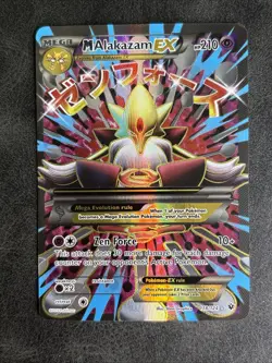 Pokemon TCG Fates Collide 118/124 M Alakazam EX Full Art Ultra Rare Card NM - Image 1
