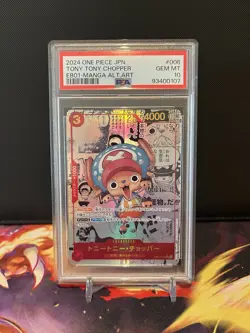 PSA 10 Gem Mint Tony Tony Chopper EB01-006 Manga Alt Art Japanese One Piece Card - Image 1