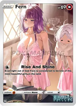 700 Follower Special Fern Waifu Anime Girl NSFW Trading Card ACG Custom - Image 1
