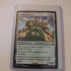 MTG Final Fantasy Walking Ballista #371 Rare With Topload Sleeve - Image 1
