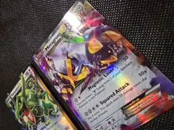 Pokemon ex two card Lot Rayquaza EX Metagross EX Full Art Holo - Image 4