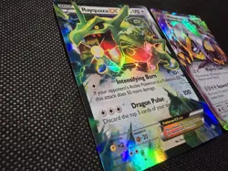 Pokemon ex two card Lot Rayquaza EX Metagross EX Full Art Holo - Image 5