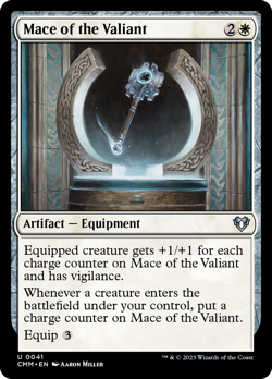 Mace of the Valiant FOIL Commander Masters HEAVILY PLD Uncommon CARD ABUGames - Image 1