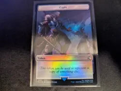 MTG Magic the Gathering FOIL Copy / Hero 0002 Token FIN! - Image 1