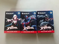 3x MTG Marvel Spiderman Welcome Deck SDCC 2025 Magic The Gathering Blue Black R - Image 1