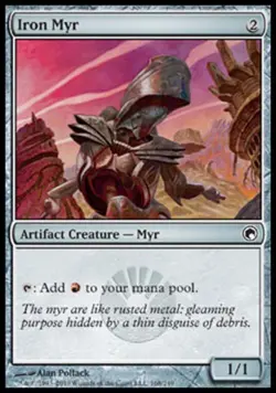 Iron Myr - Light Play MTG Scars of Mirrodin - Image 1
