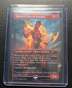 MTG Karlach, Fury of Avernus (Rainbow Foil) Secret Lair Drop - Image 1