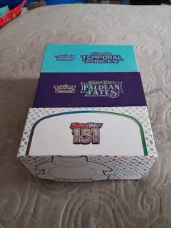 Three Elite Trainer Boxes full of excellent condition, mixed lot Pokemon cards - Image 1