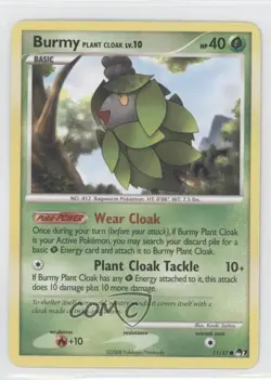 Burmy Plant Cloak Pokemon Organized Play Promotional Series 7 #11 2008 a3q - Image 1