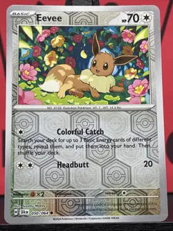 Eevee 050/064 Shrouded Fable Reverse Holo Common Pokemon TCG 2024 NM - Image 3
