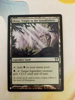 Okina, Temple to the Grandfathers - The List - Rare - MTG Magic Pack fresh - Image 1