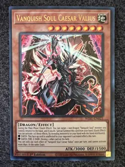 Yugioh Vanquish Soul Caesar Valius WISU-EN021 Ultra Rare 1st Edition NM - Image 1
