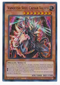 Yugioh Vanquish Soul Caesar Valius WISU-EN021 Ultra Rare 1st Edition NM - Image 1