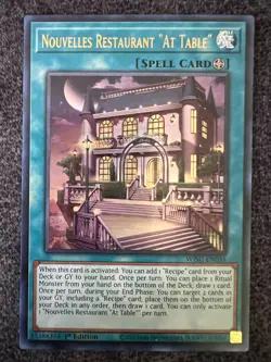 Yugioh Nouvelles Restaurant "At Table" WISU-EN035 Ultra Rare 1st Edition NM - Image 1