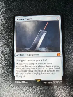MTG, MAGIC: BUSTER SWORD, MYTHIC, O255- NM - REGULAR FINISH,FIN. 2025 - Image 1