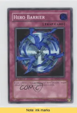 Hero Barrier 1st Ed. YuGiOh Jaden Yuki 2 Duelist Pack #DP03-EN027 2007 READ 0j6 - Image 1