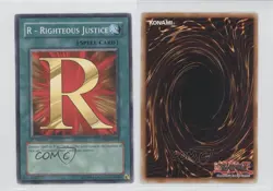 R - Righteous Justice 1st Ed. YuGiOh Jaden Yuki 2 Duelist Pack #DP03-EN018 0j6 - Image 3