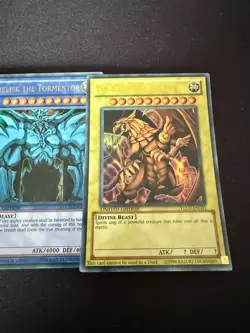 Egyptian God Card Set Obelisk Slifer Ra - YGLD ENG01 ENG02 ENG03 - NM - YuGiOh - Image 3