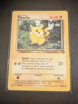 Pikachu 60/64 Jungle NM Common Pokemon 1999 Vintage Card - Image 1