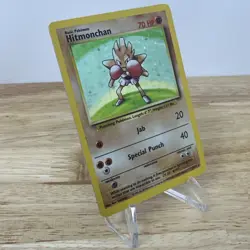 Hitmonchan 7/102 Holo 1999 WOTC Pokemon TCG Card Base Set - Image 2
