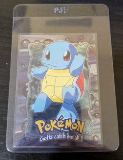 Pokemon Topps Stage 1 #07 Squirtle E7 of 12 Foil Card - Image 1