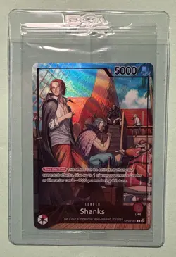 ONE PIECE SHANKS SEALED PROMO PSA MAGAZINE LIMITED EDITION JULY+SHANKS HOLO CARD - Image 4