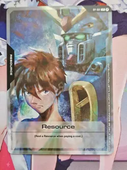 Gundam TCG Resource Card RP-001 Alt Art Non Foil Beta English Promo SDCC 2025 - Image 1