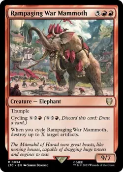 Rampaging War Mammoth - Light Play MTG - Image 1