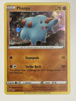 Phanpy SWSH117 Holo Promo - Pokemon TCG Black Star Promo Card NM - Image 1