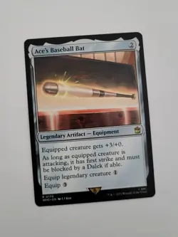 MTG Ace's Baseball Bat 0170 Universes Beyond Doctor WHO Rare 2023 TCG Card ENG - Image 1