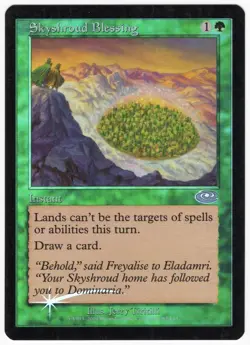 Skyshroud Blessing 2001 Planeshift FOIL Green Uncommonn Instant MTG NM AZ1 - Image 1