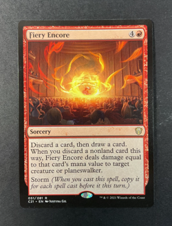 FIERY ENCORE - Commander 2021 - MTG - MAGIC THE GATHERING - Image 1