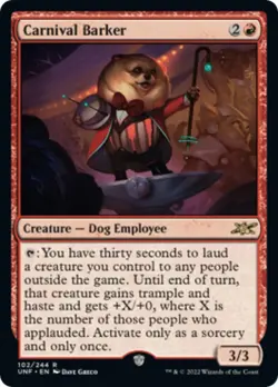 Foil - Carnival Barker - 102 / NM / English MTG - Image 1